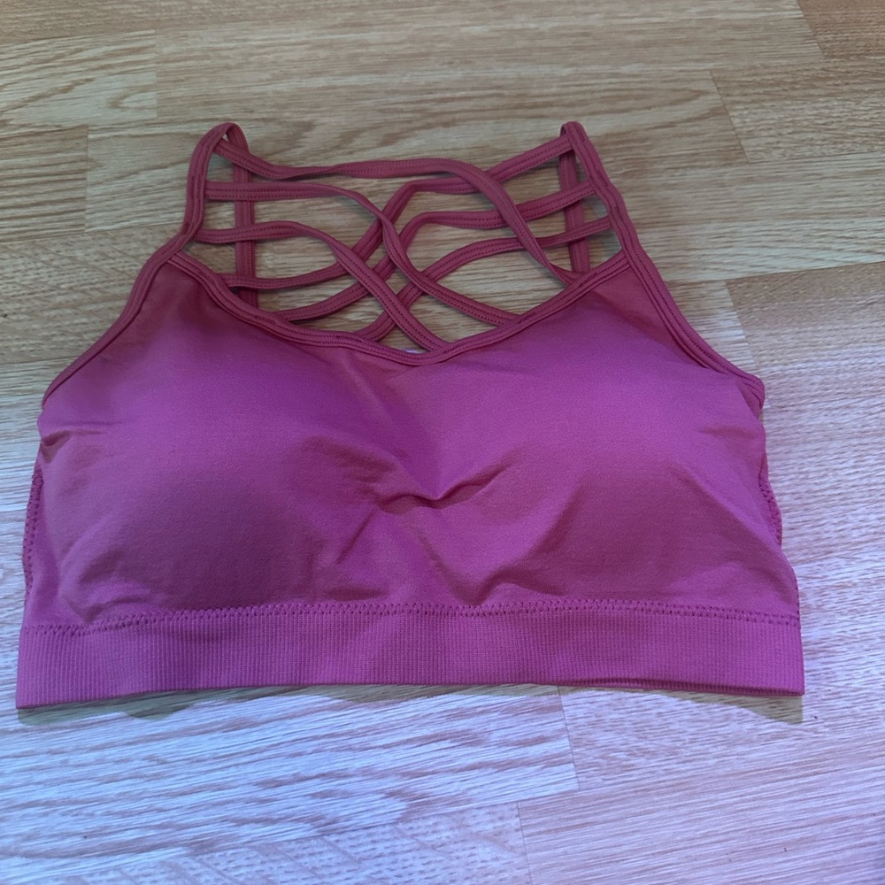 adidas Pink Strappy Sports Bra